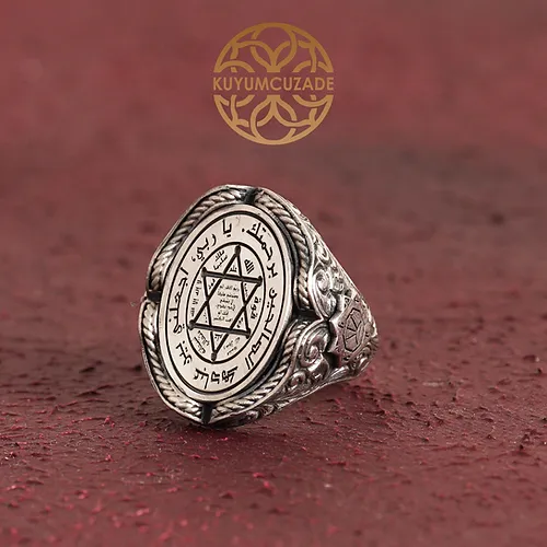 Süleyman Mührü İsmi Azam Silver Ring