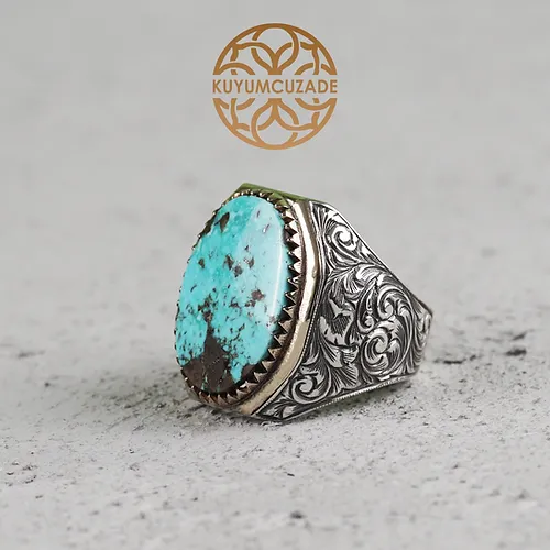 Turquoise Stone-set Silver Ring