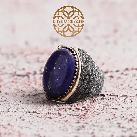 Kumlamalı Lapis Lazuli Silver Ring