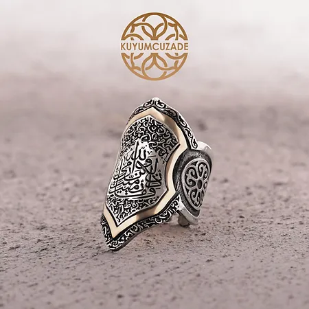 Attığın Zaman Sen Atmadın, Allah Attı Engraved Silver Ring