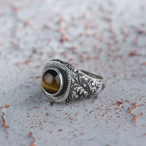 Tiger's Eye Silver Ring