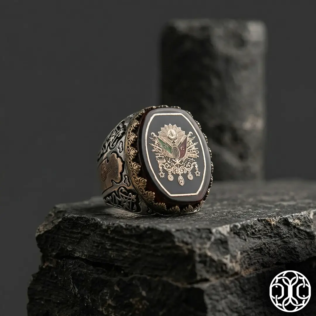 Ottoman Crested Silver Ring