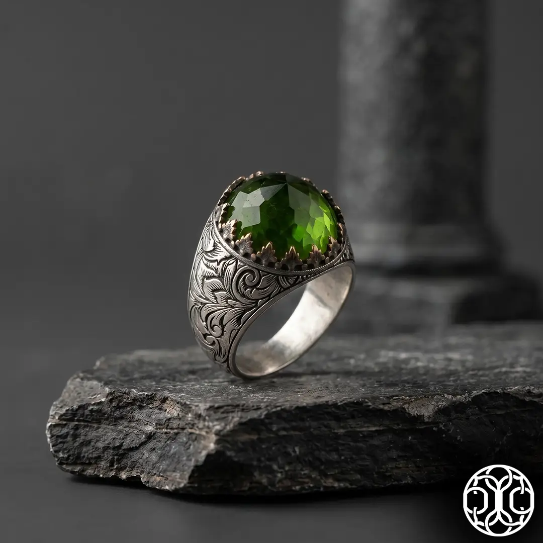 Green Kubbe Stone-set Silver Ring