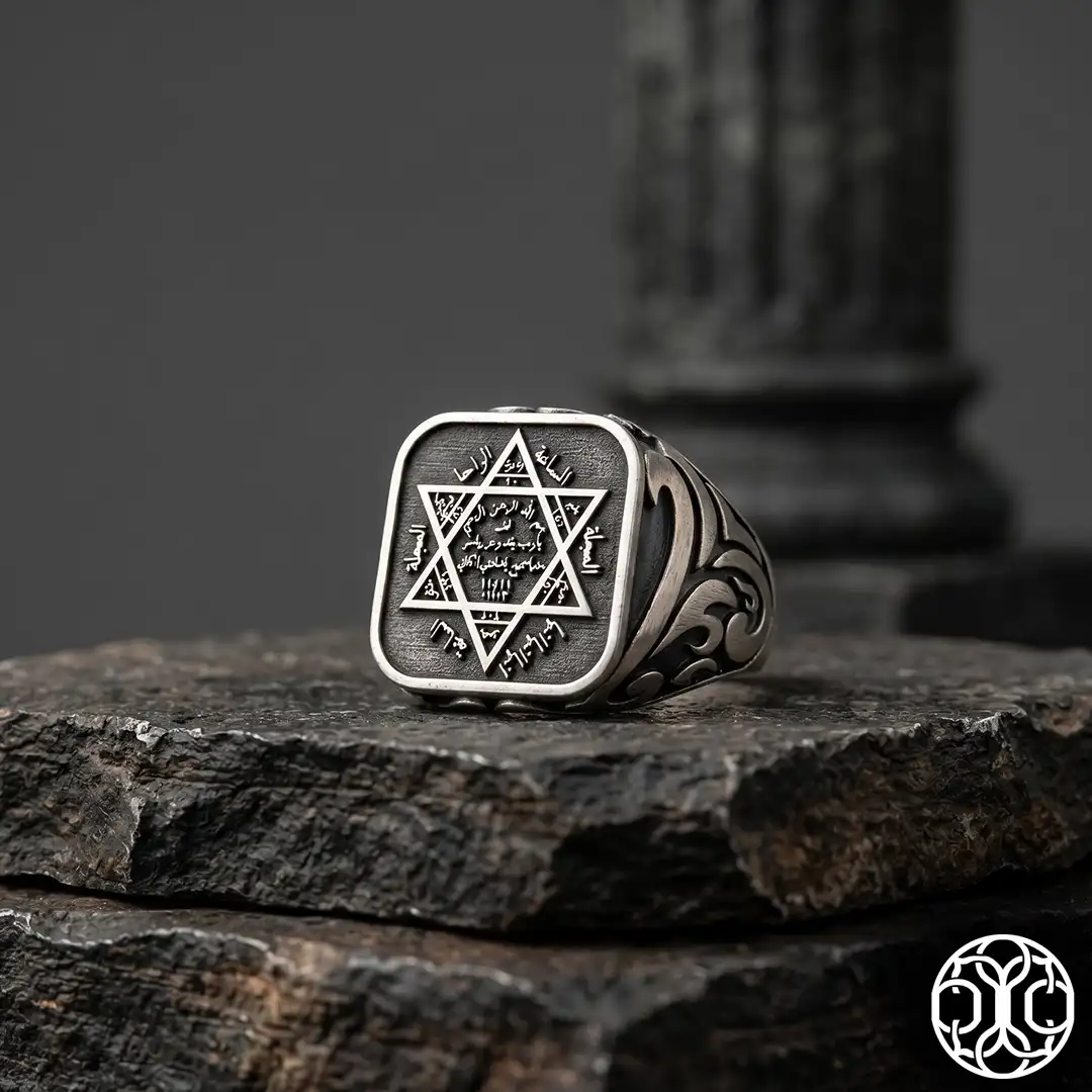 Süleyman Mührü Silver Ring